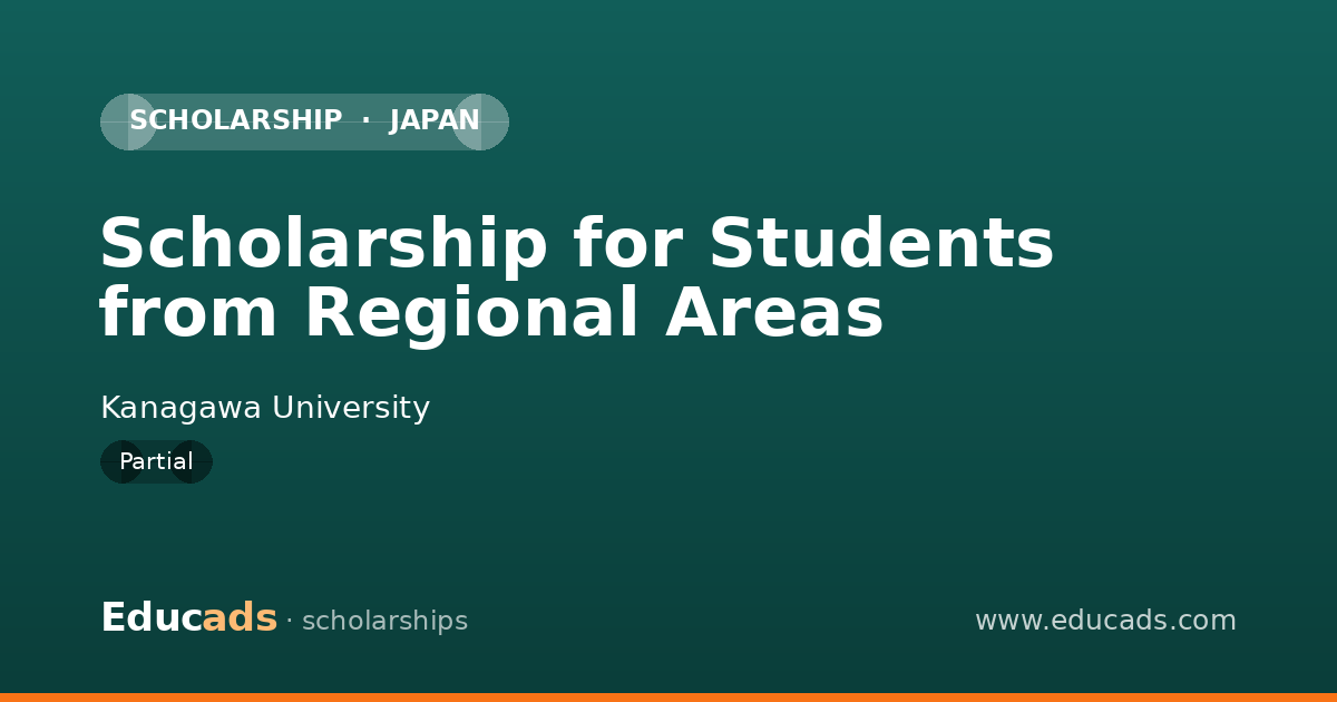 Scholarship for Students from Regional Areas scholarship