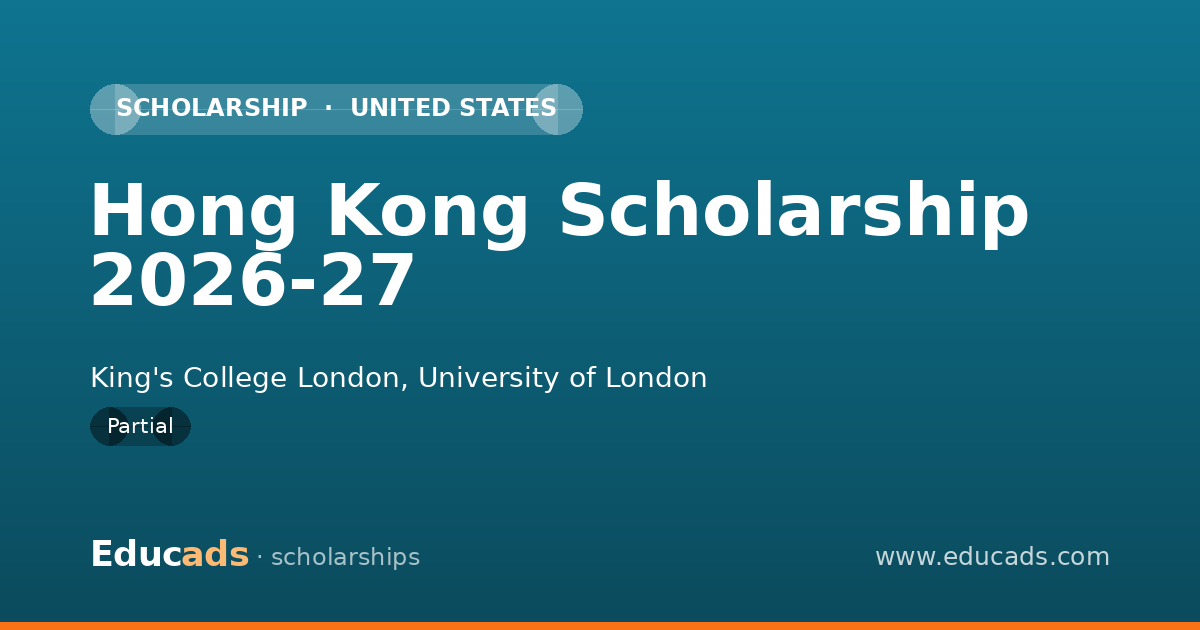 Hong Kong Scholarship 2026-27 scholarship