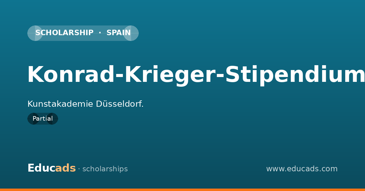 Konrad-Krieger-Stipendium scholarship