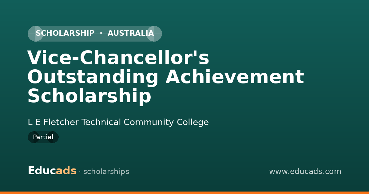 Vice-Chancellor's Outstanding Achievement Scholarship scholarship