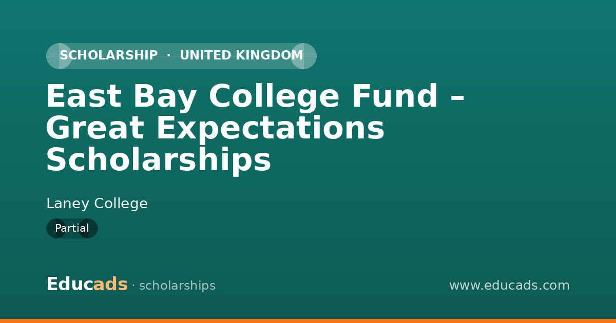East Bay College Fund – Great Expectations Scholarships scholarship