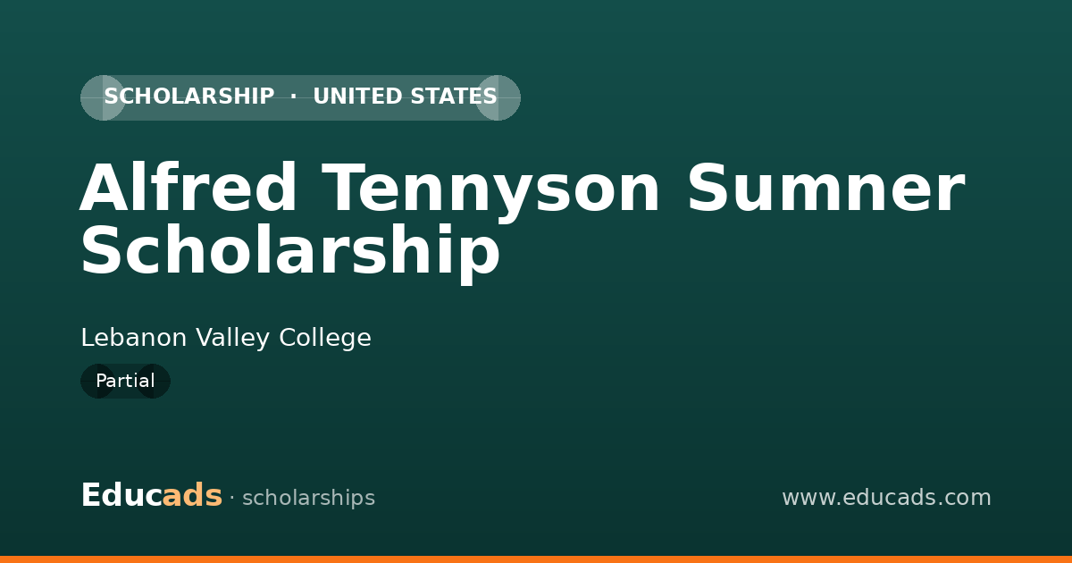 Alfred Tennyson Sumner Scholarship scholarship