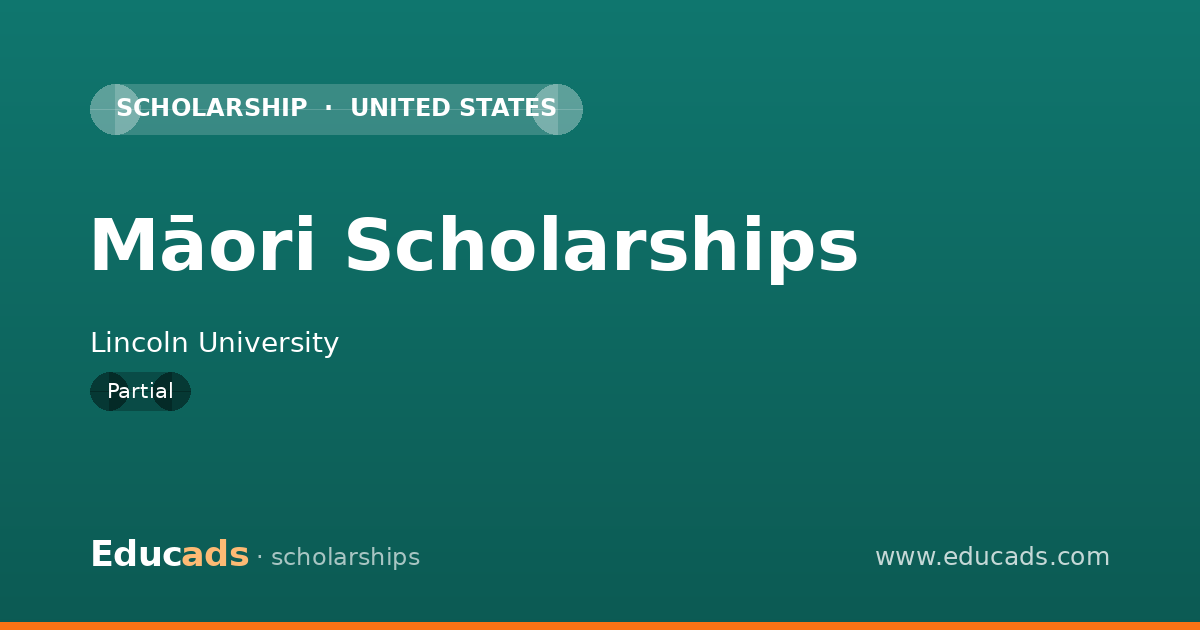 Māori Scholarships scholarship