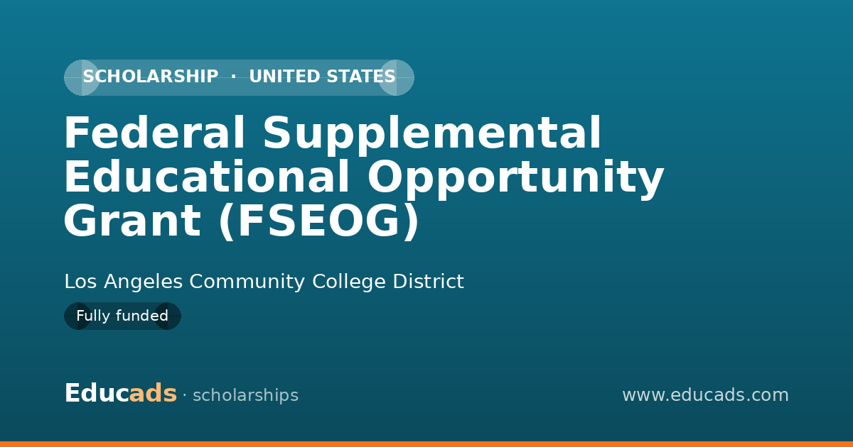 Federal Supplemental Educational Opportunity Grant (FSEOG) scholarship