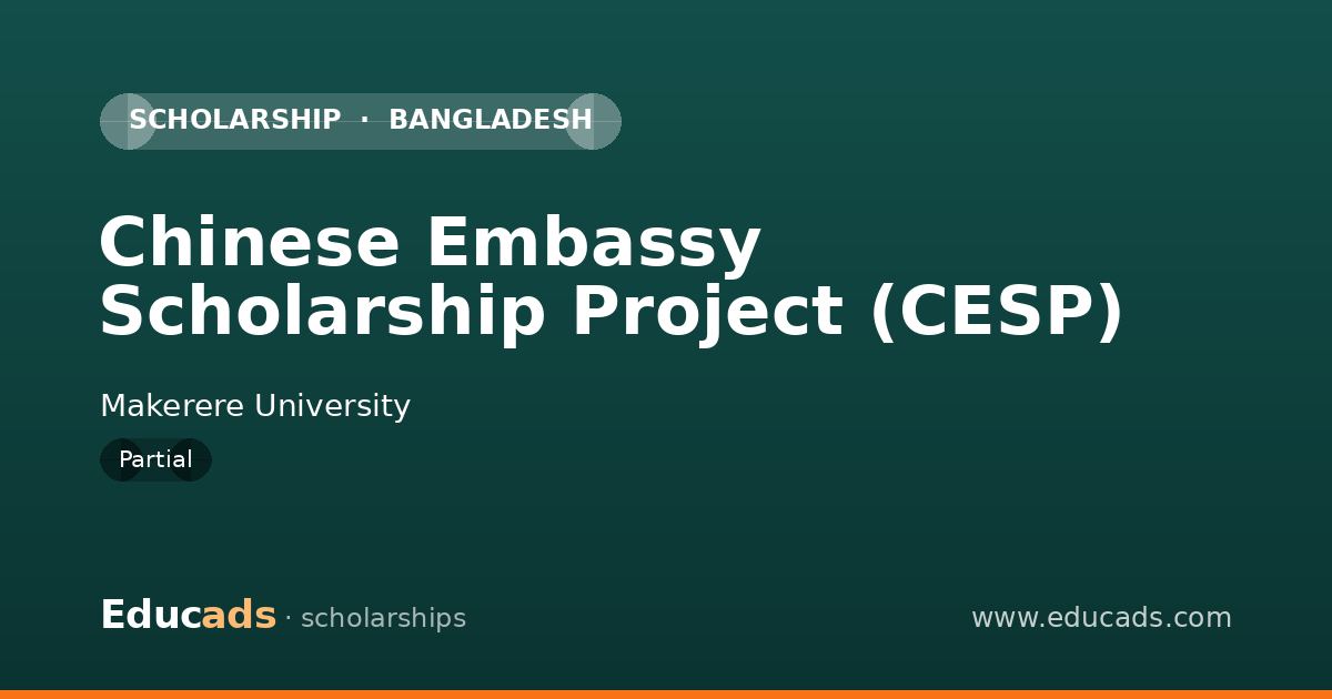Chinese Embassy Scholarship Project (CESP) scholarship