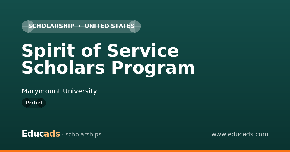 Spirit of Service Scholars Program scholarship