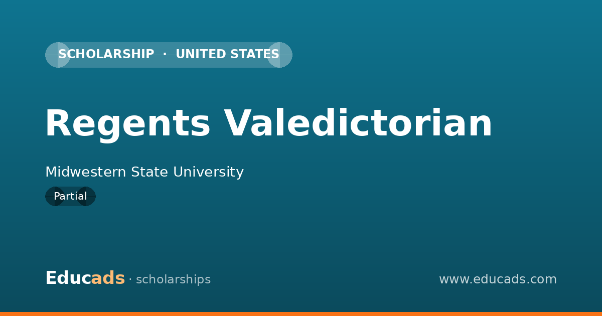 Regents Valedictorian scholarship
