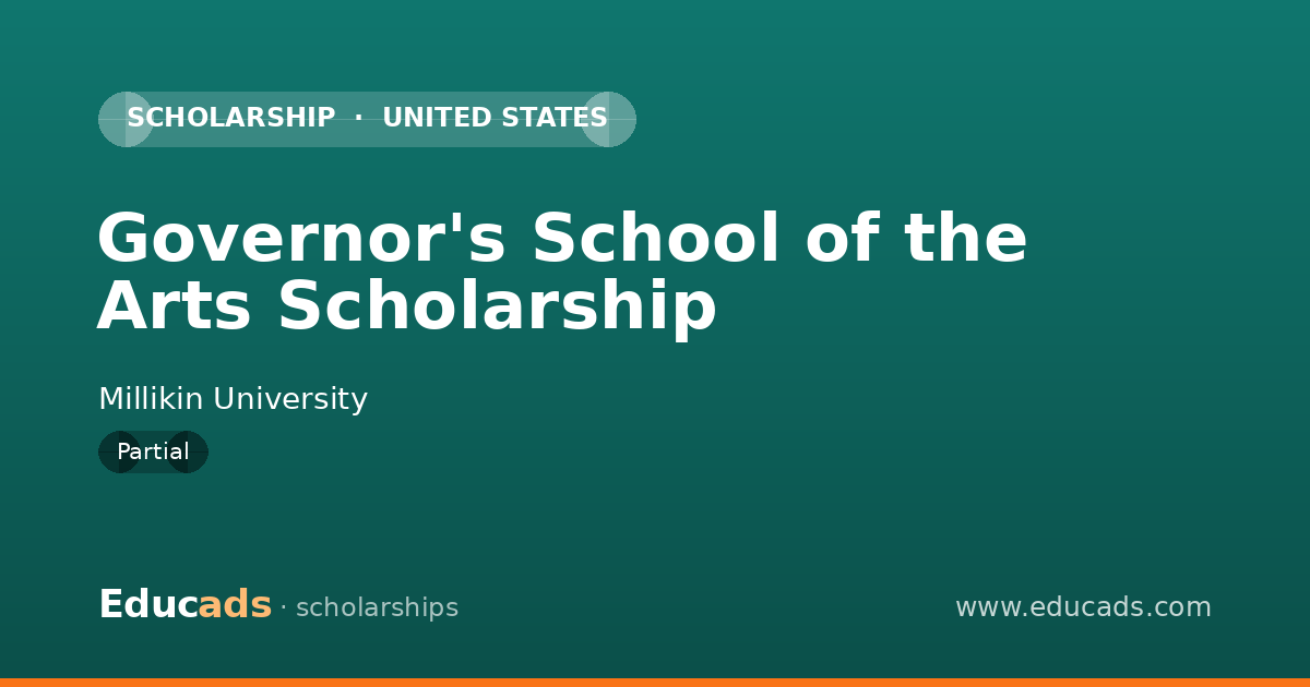 Governor's School of the Arts Scholarship scholarship