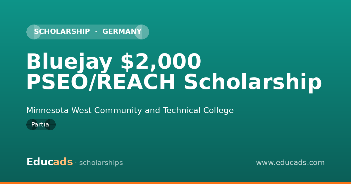 Bluejay $2,000 PSEO/REACH Scholarship scholarship
