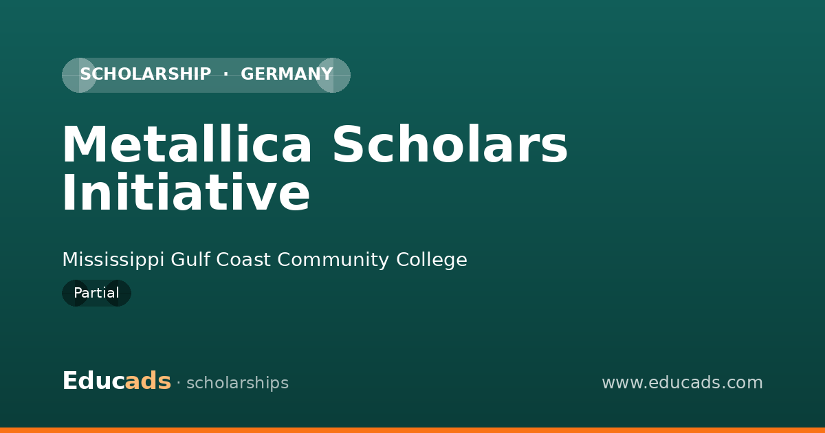 Metallica Scholars Initiative scholarship