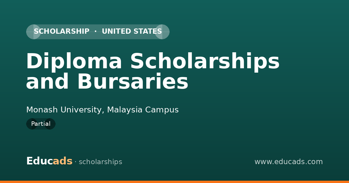 Diploma Scholarships and Bursaries scholarship