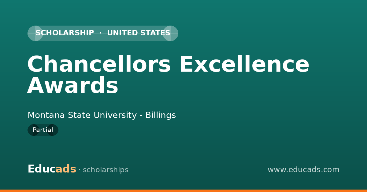 Chancellors Excellence Awards scholarship