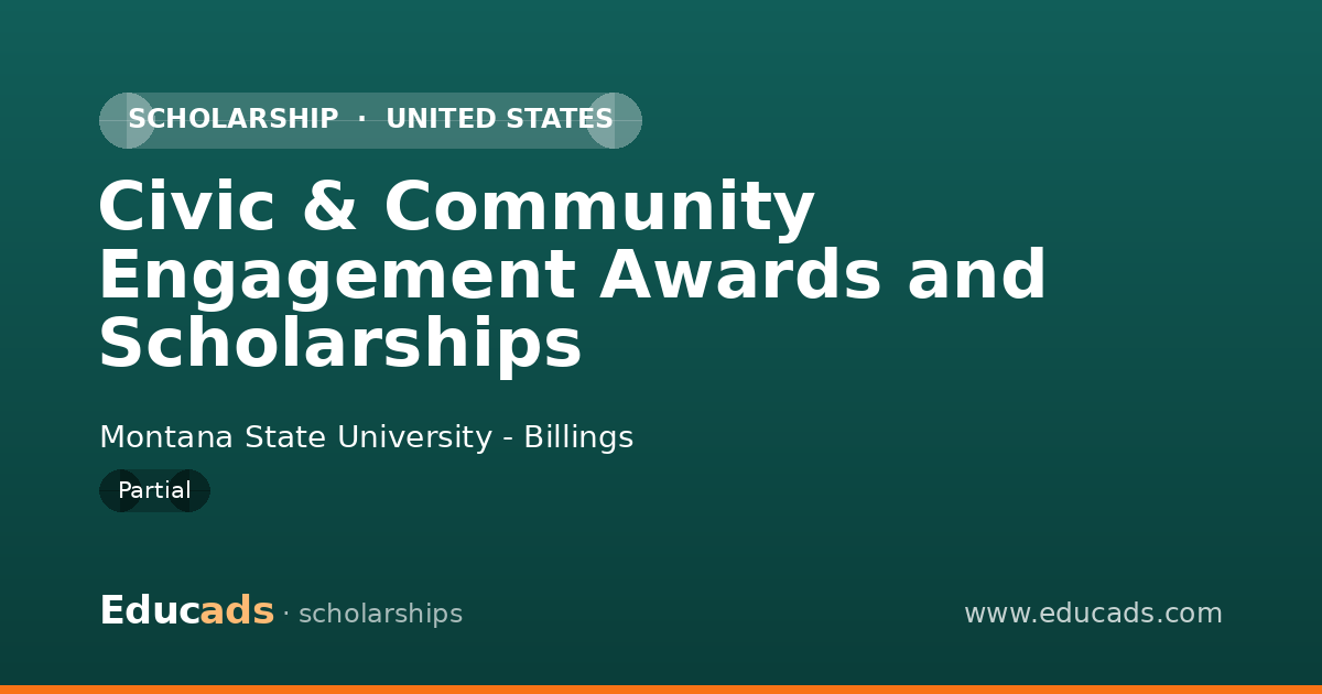 Civic & Community Engagement Awards and Scholarships scholarship