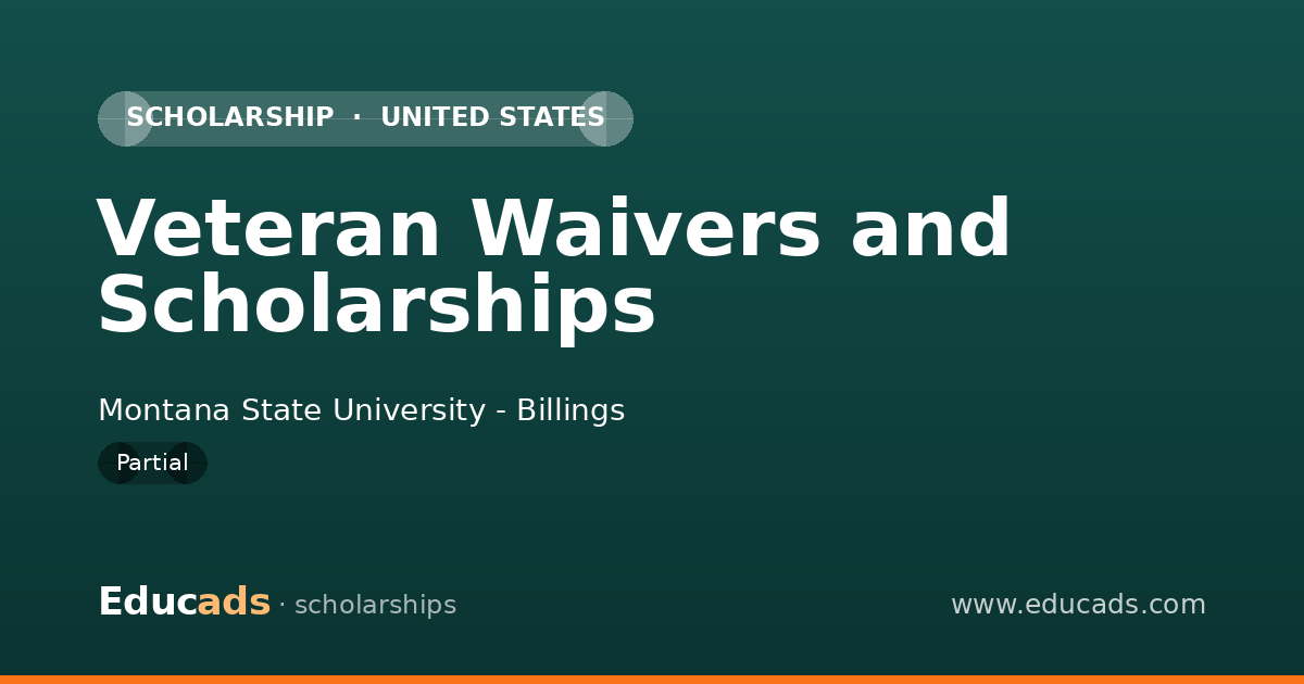 Veteran Waivers and Scholarships scholarship