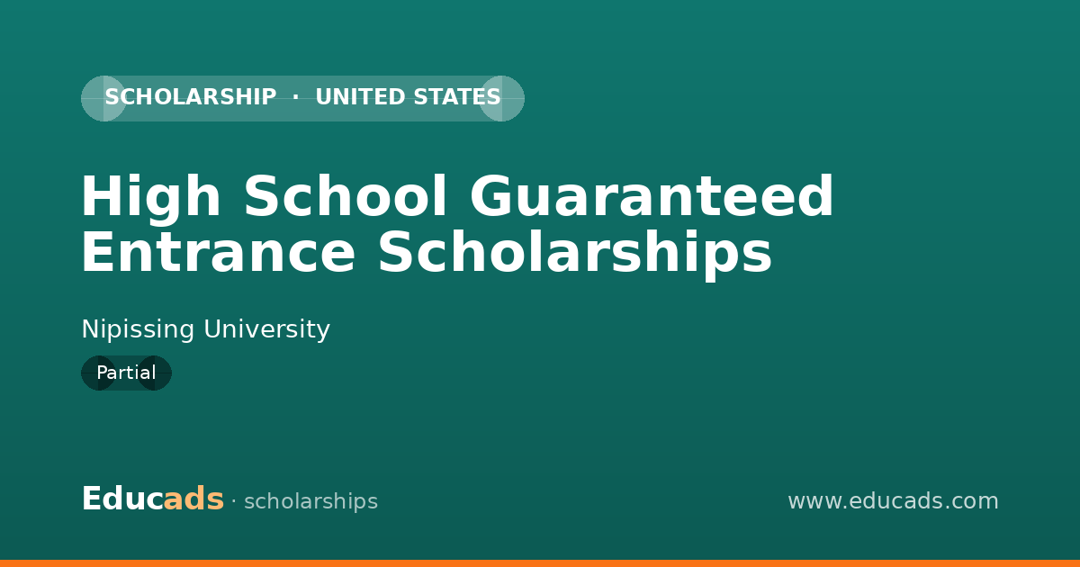 High School Guaranteed Entrance Scholarships scholarship
