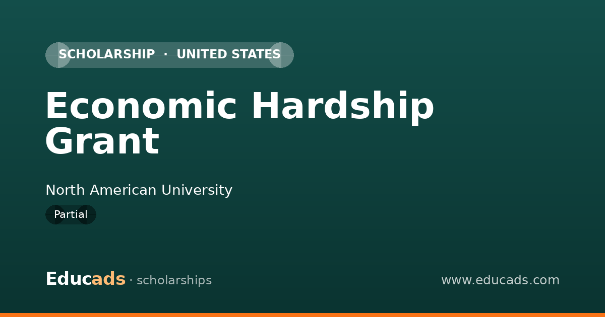 Economic Hardship Grant scholarship