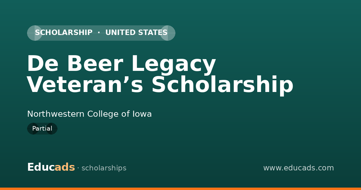 De Beer Legacy Veteran’s Scholarship scholarship