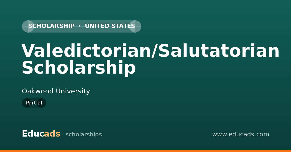 Valedictorian/Salutatorian Scholarship scholarship