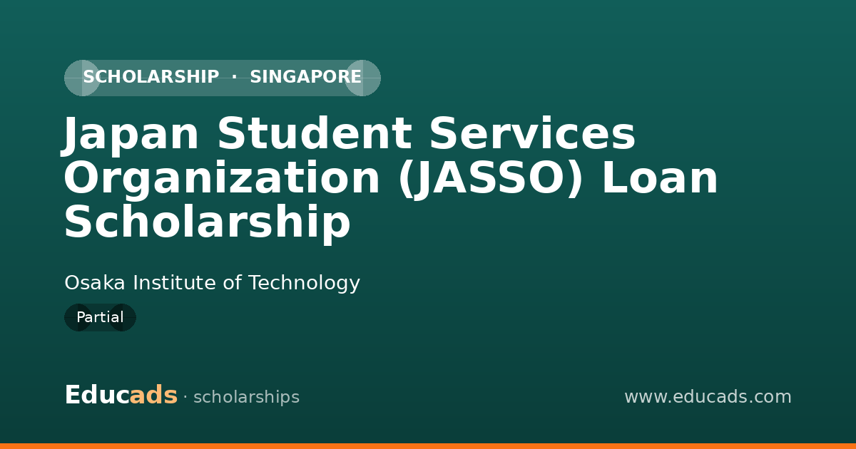 Japan Student Services Organization (JASSO) Loan Scholarship scholarship