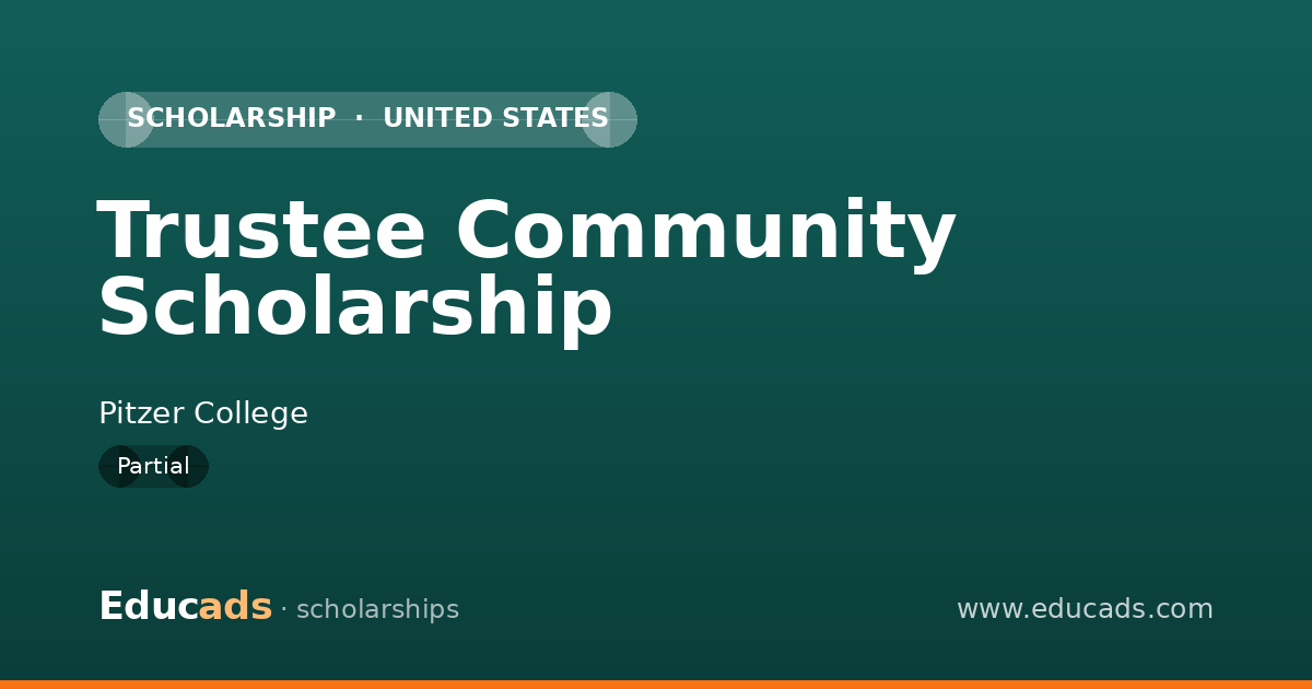 Trustee Community Scholarship scholarship