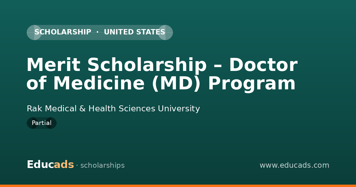 Merit Scholarship – Doctor of Medicine (MD) Program scholarship