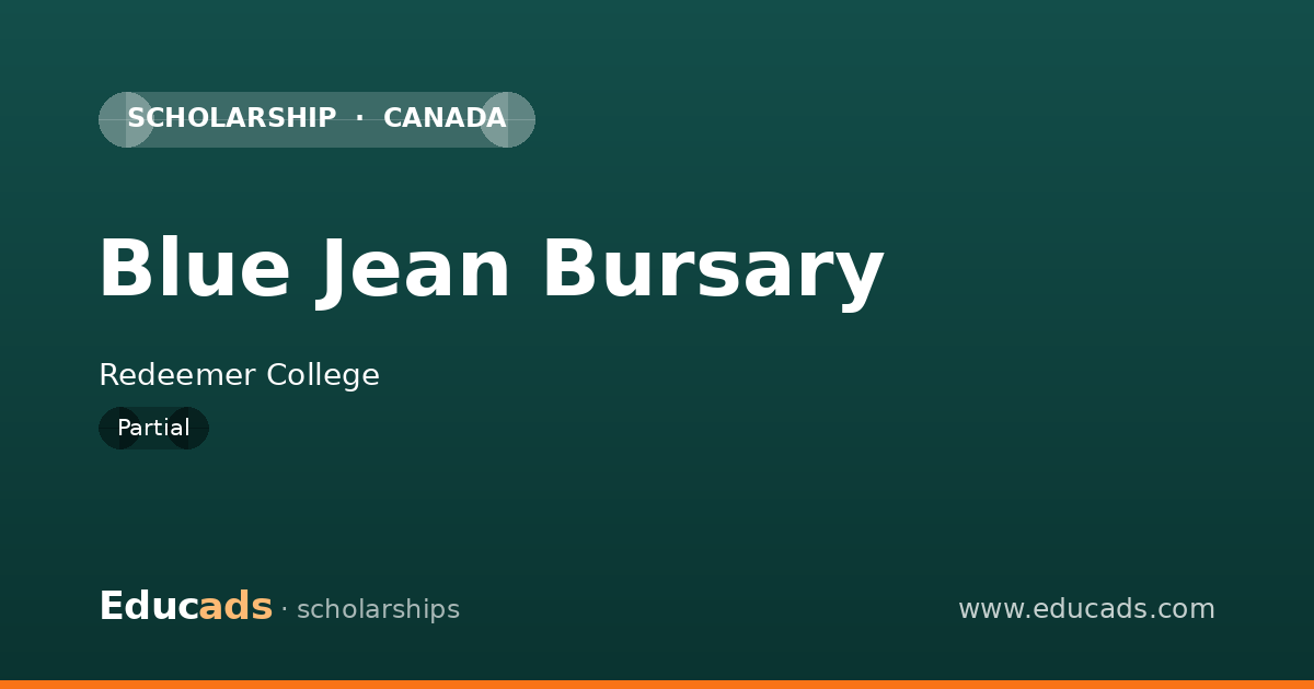 Blue Jean Bursary scholarship