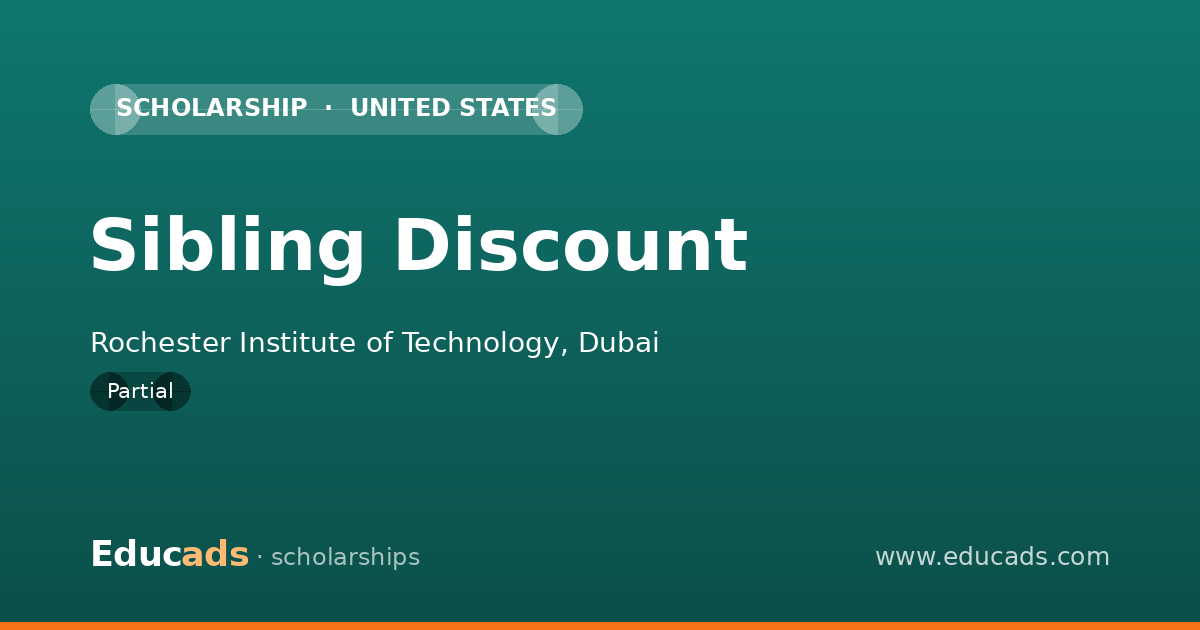 Sibling Discount scholarship
