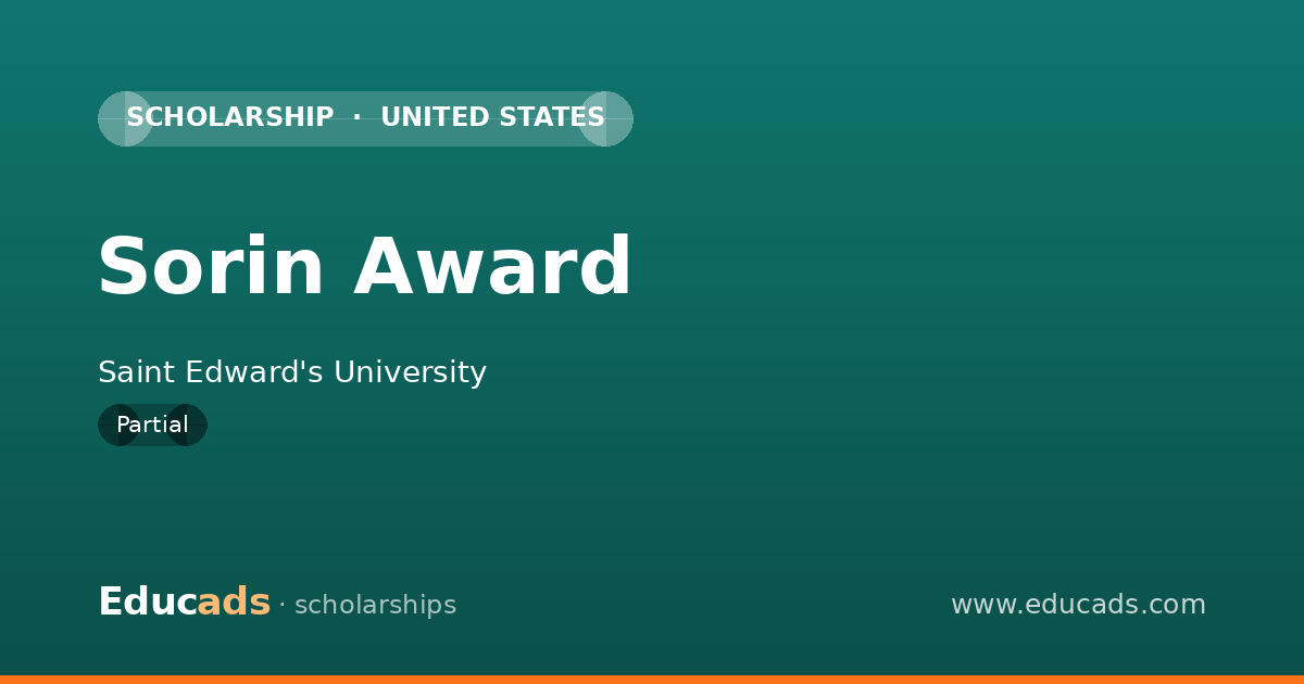 Sorin Award scholarship