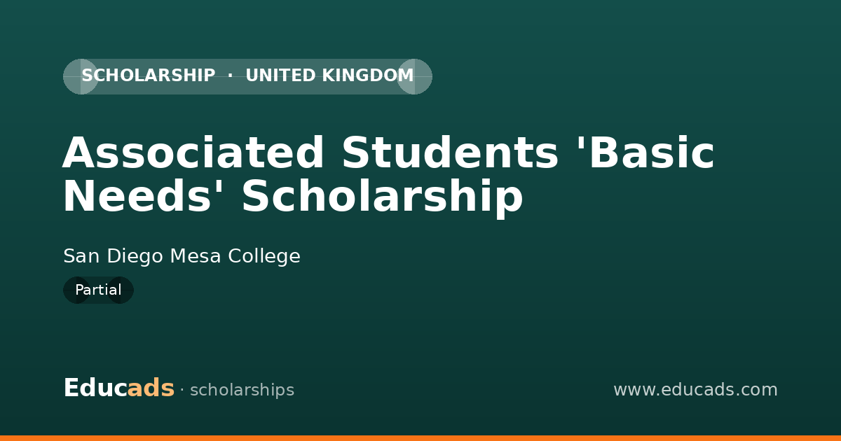 Associated Students 'Basic Needs' Scholarship scholarship