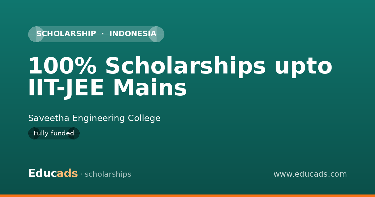 100% Scholarships upto IIT-JEE Mains scholarship