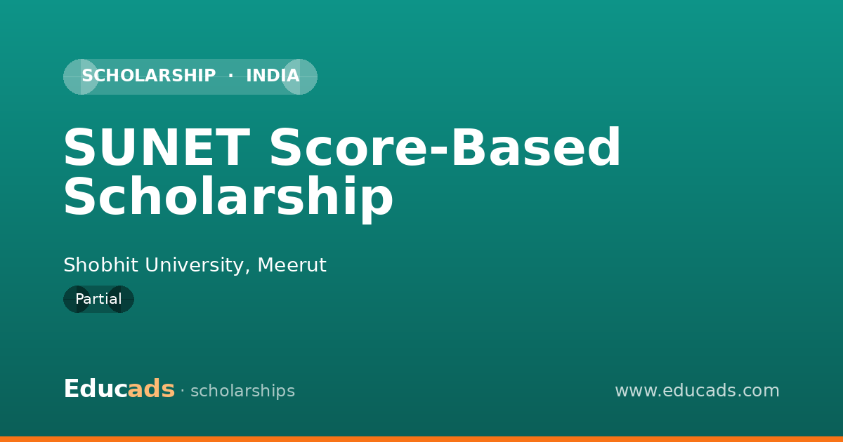 SUNET Score-Based Scholarship scholarship