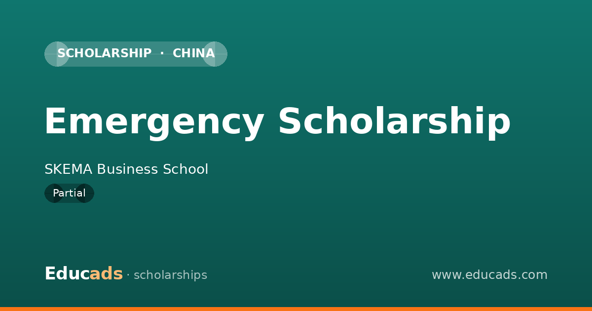 Emergency Scholarship scholarship