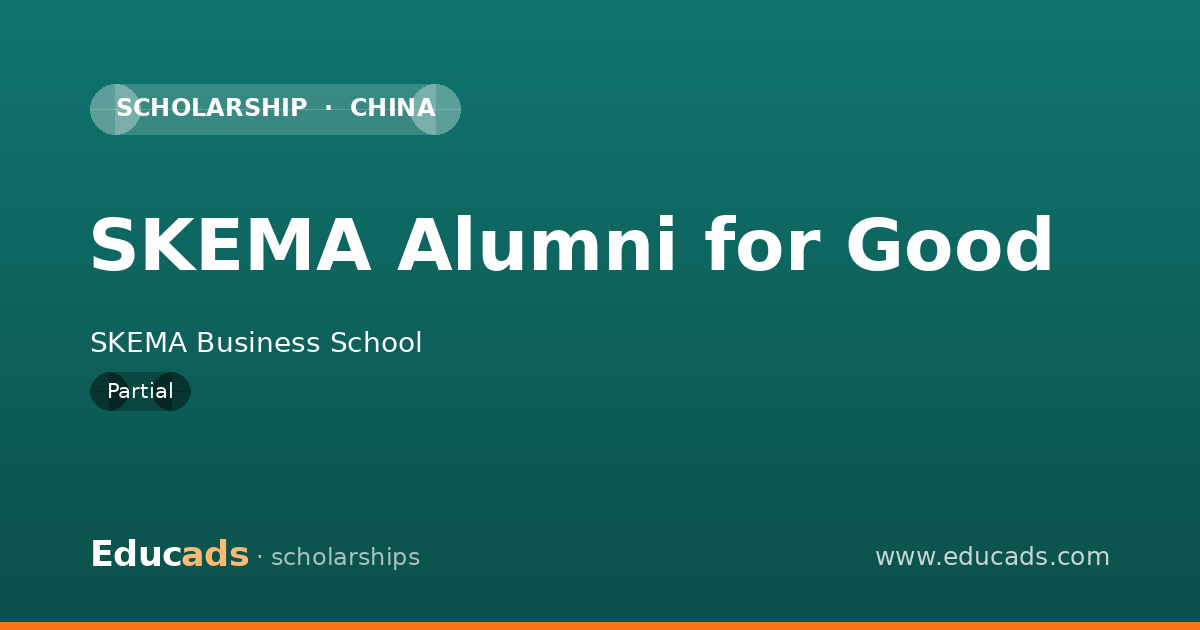 SKEMA Alumni for Good scholarship