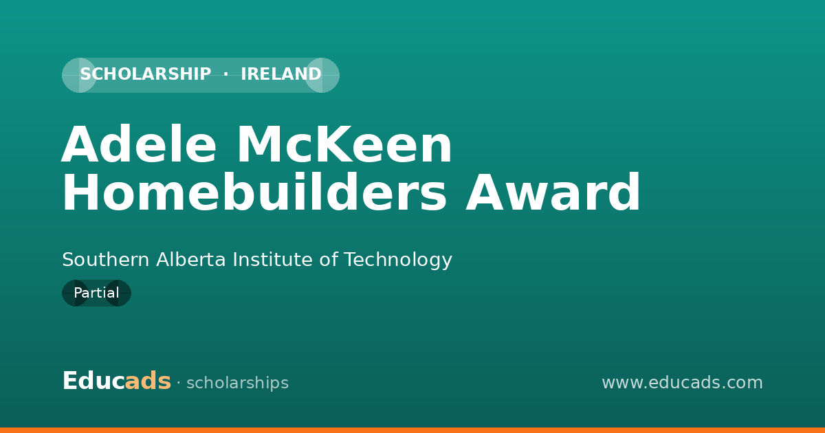 Adele McKeen Homebuilders Award scholarship
