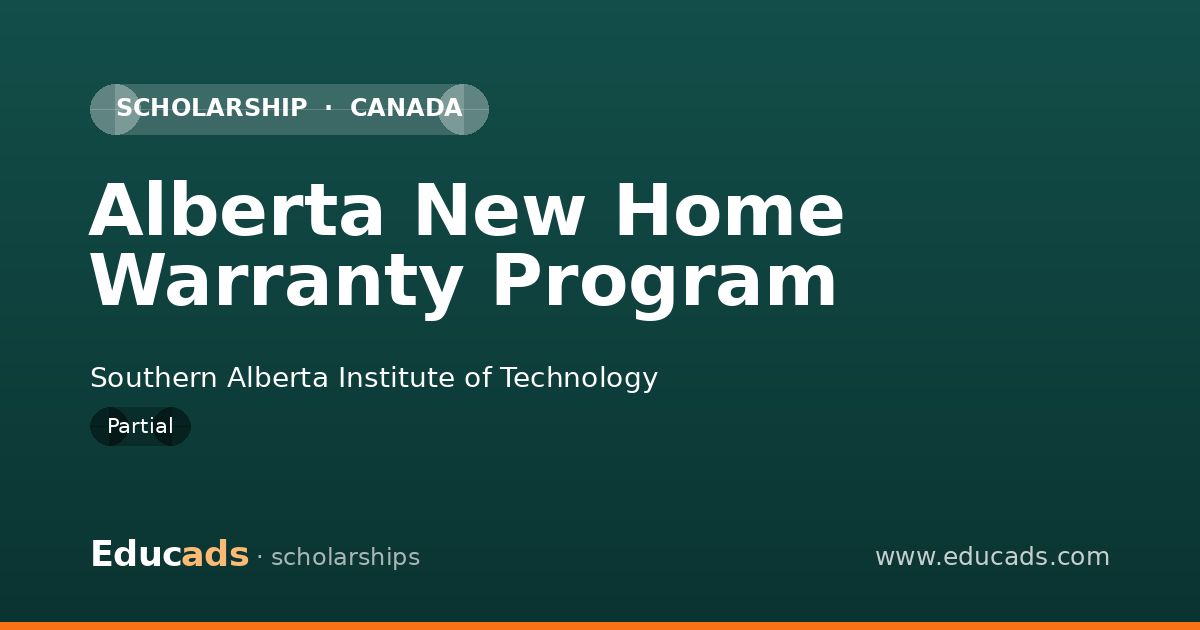 Alberta New Home Warranty Program scholarship