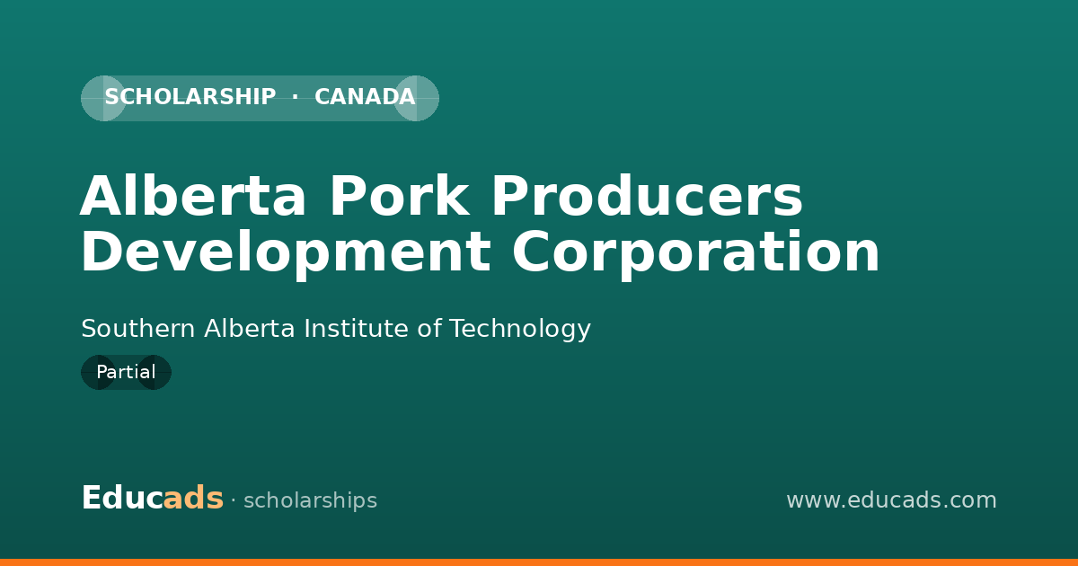 Alberta Pork Producers Development Corporation scholarship