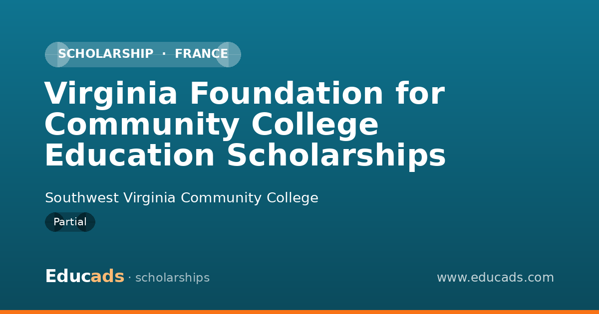 Virginia Foundation for Community College Education Scholarships scholarship