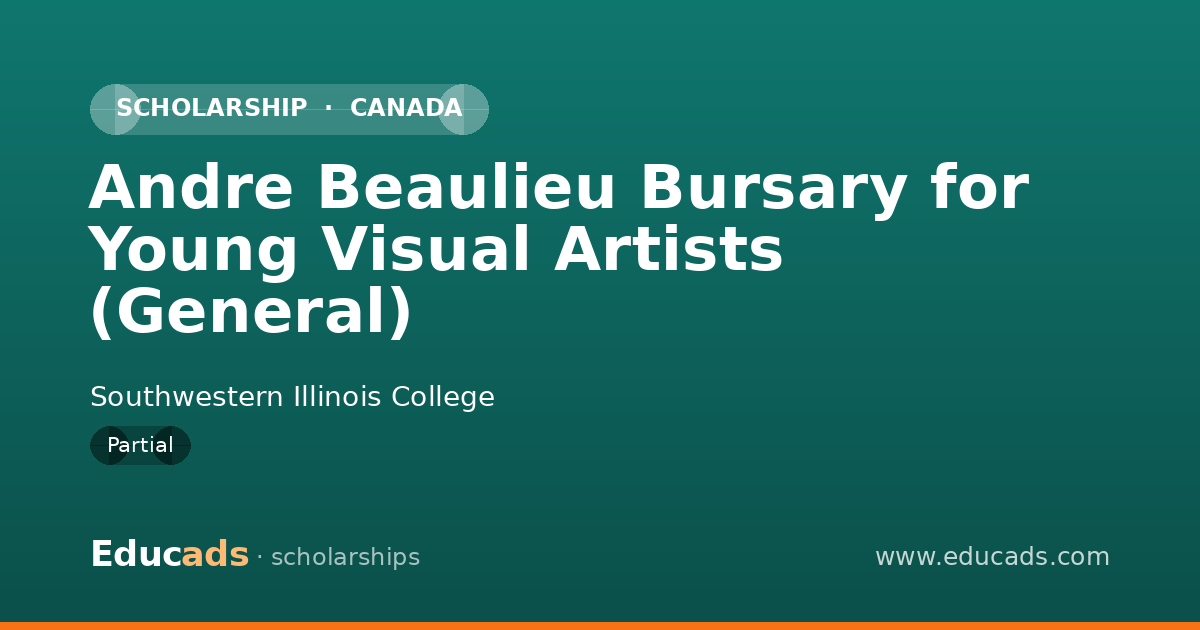 Andre Beaulieu Bursary for Young Visual Artists (General) scholarship