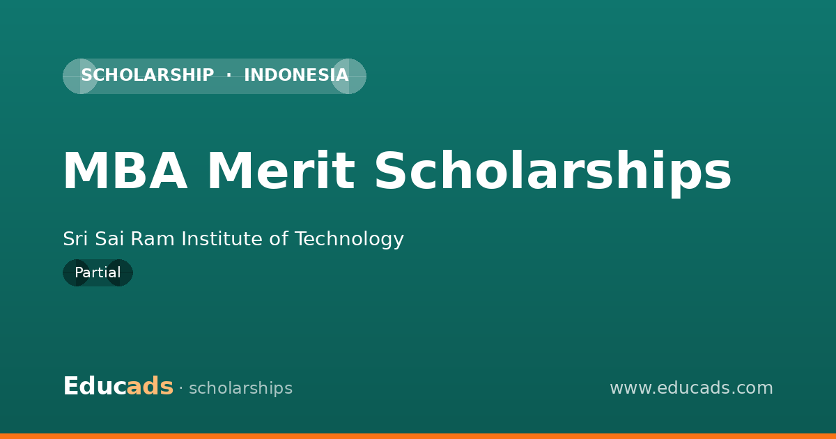MBA Merit Scholarships scholarship
