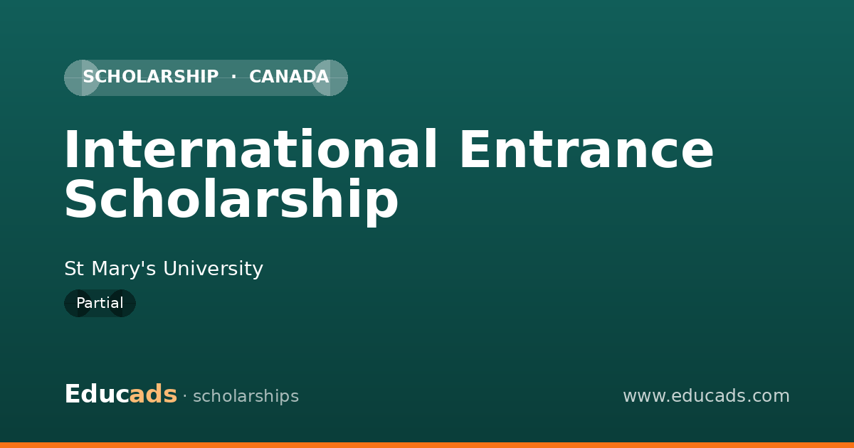 International Entrance Scholarship scholarship