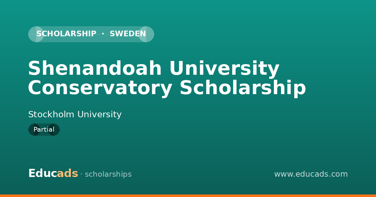 Shenandoah University Conservatory Scholarship scholarship