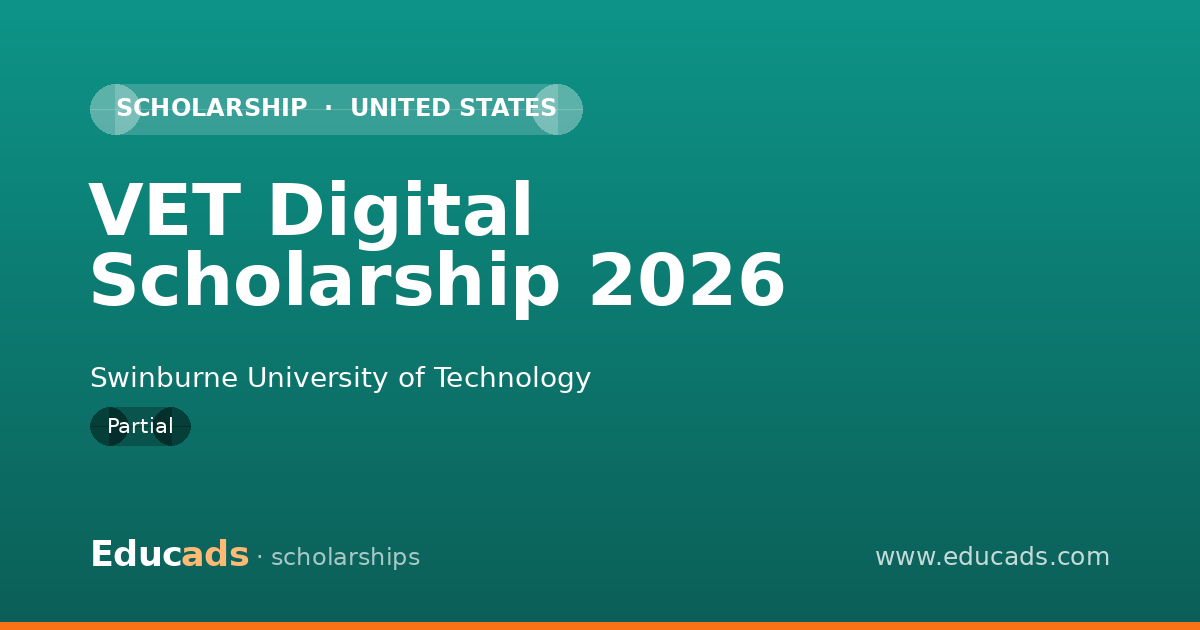 VET Digital Scholarship 2026 scholarship