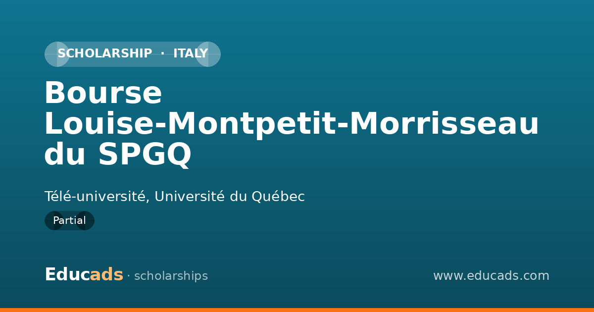 Bourse Louise-Montpetit-Morrisseau du SPGQ scholarship