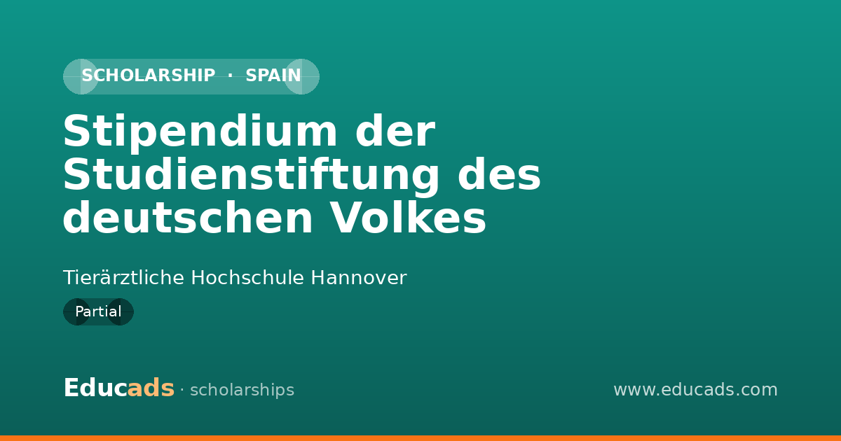 Stipendium der Studienstiftung des deutschen Volkes scholarship