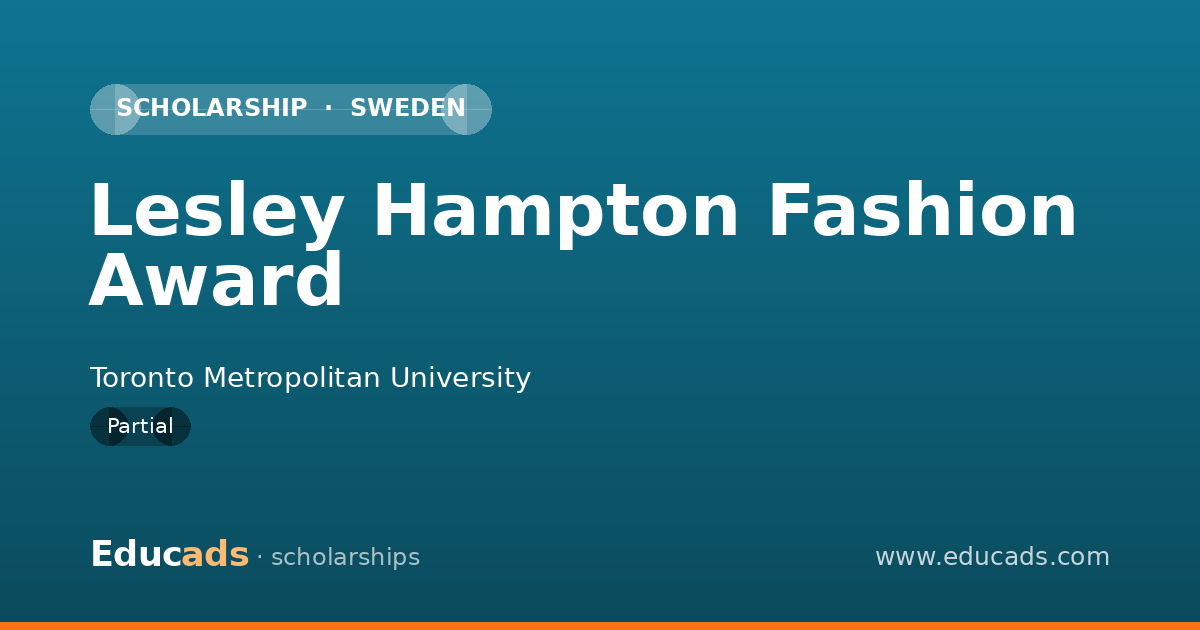 Lesley Hampton Fashion Award scholarship