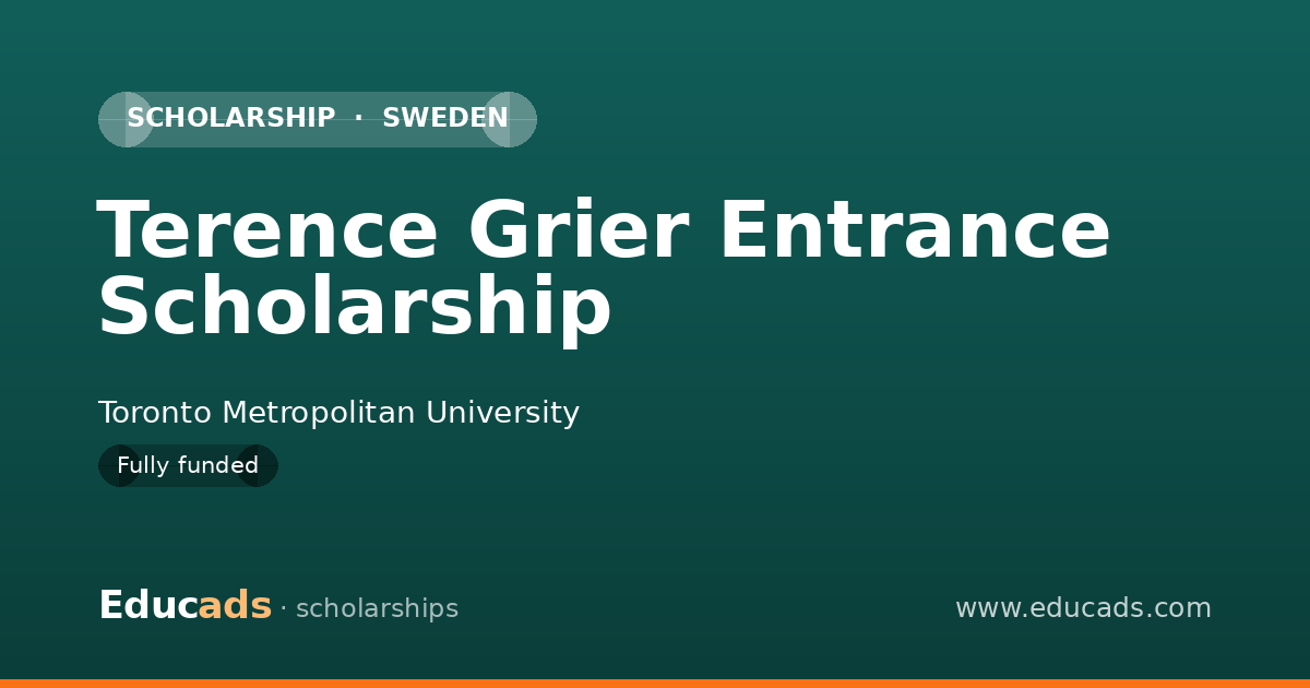 Terence Grier Entrance Scholarship scholarship