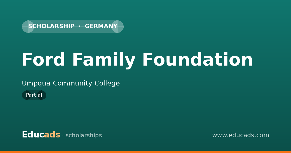 Ford Family Foundation scholarship