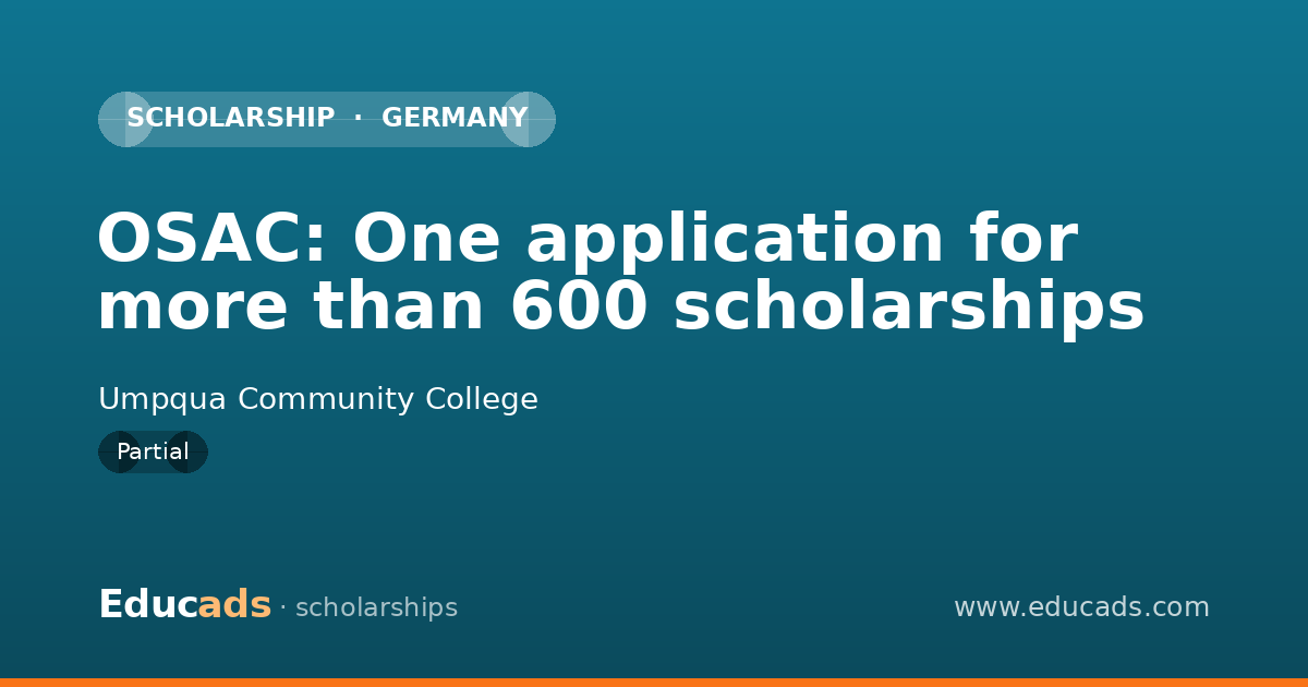 OSAC: One application for more than 600 scholarships scholarship