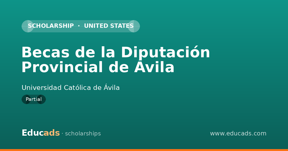 Becas de la Diputación Provincial de Ávila scholarship