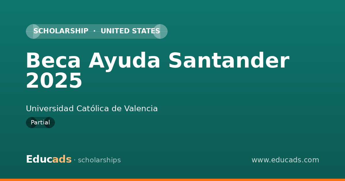 Beca Ayuda Santander 2025 scholarship